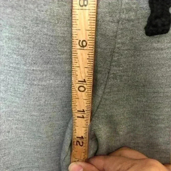 Vtg Phat Farm Gray Black Cuffed Sweat pants Joggers Waist String Medium - Picture 4 of 10